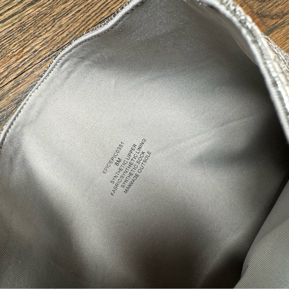 Steve Madden Epic Silver Metallic Faux Leather Over-the-Knee Stilleto Boots 8 - Picture 7 of 10